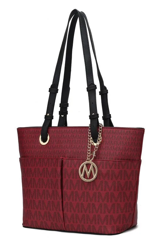 Mia K Fashion Collection Lori Printed Tote Bag Handbag