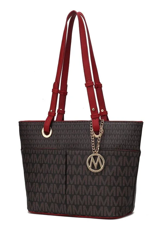 Mia K Fashion Collection Lori Printed Tote Bag Handbag