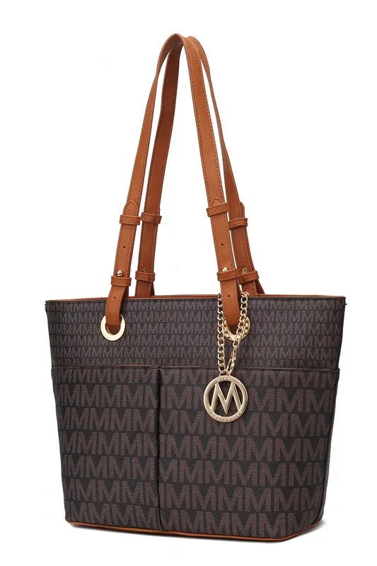 Mia K Fashion Collection Lori Printed Tote Bag Handbag
