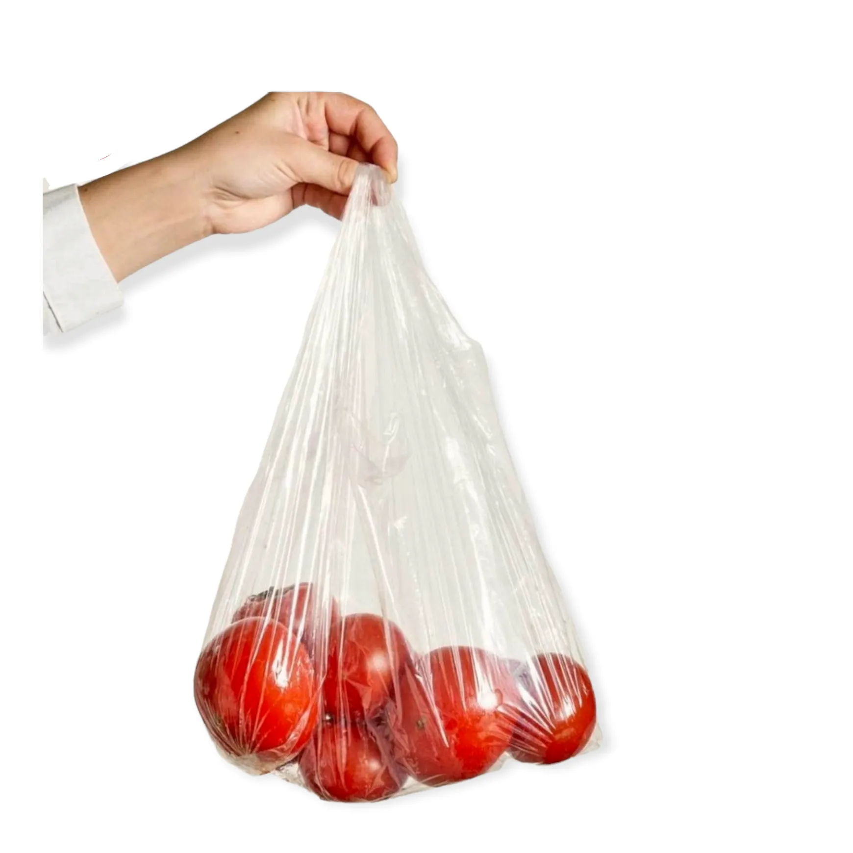 Midi Plastic Carrier Bags 20L Clear VTC  27/14x53cm 30microns 250pack