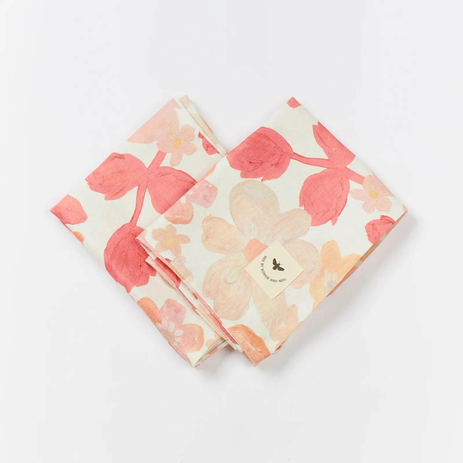 Mini Pastel Floral Standard Pillow Case Set 2 |  Pink