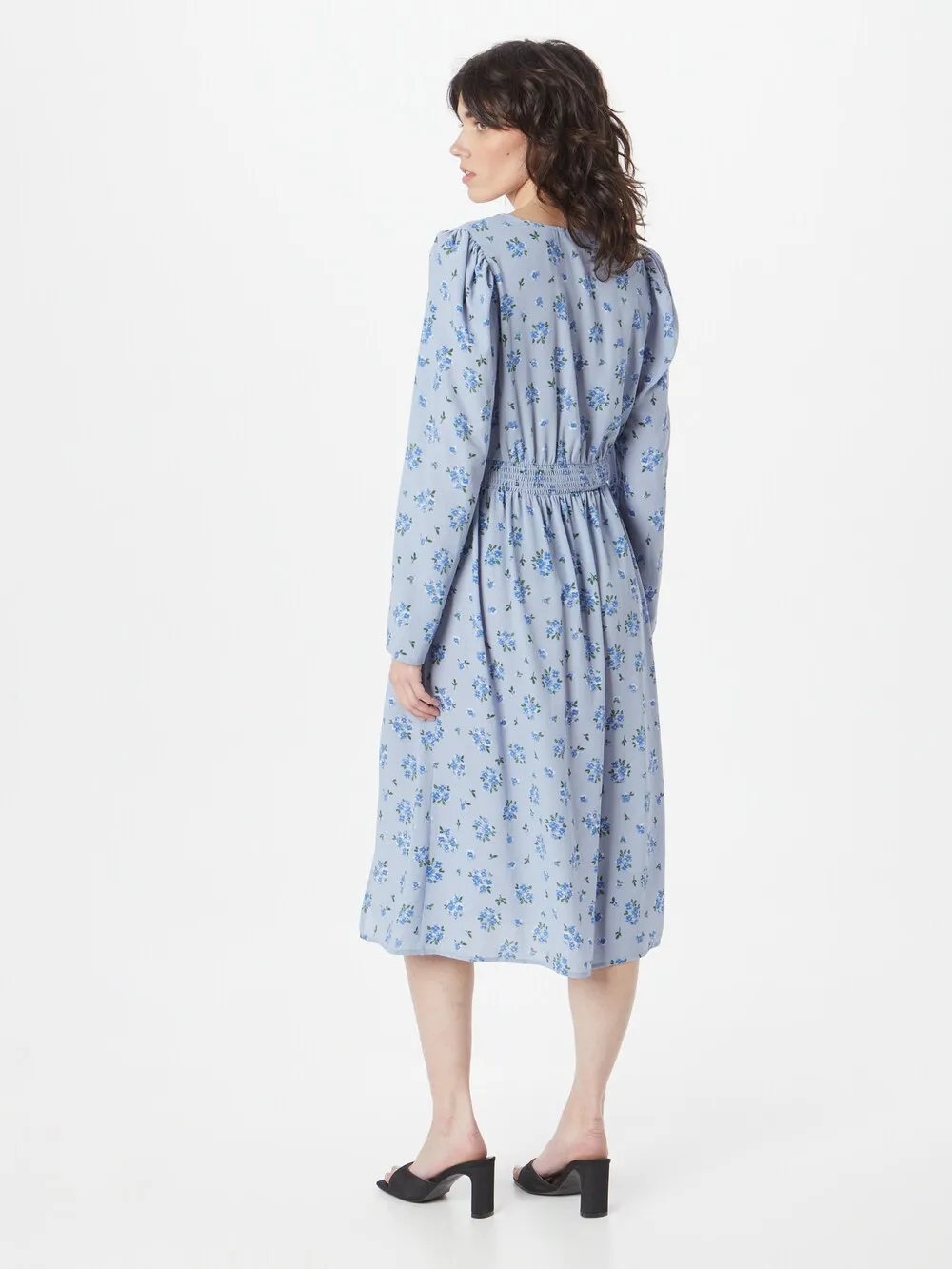 Monki dress, blue/pastel blue