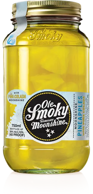 Moonshine Pineapples with Pina Colada