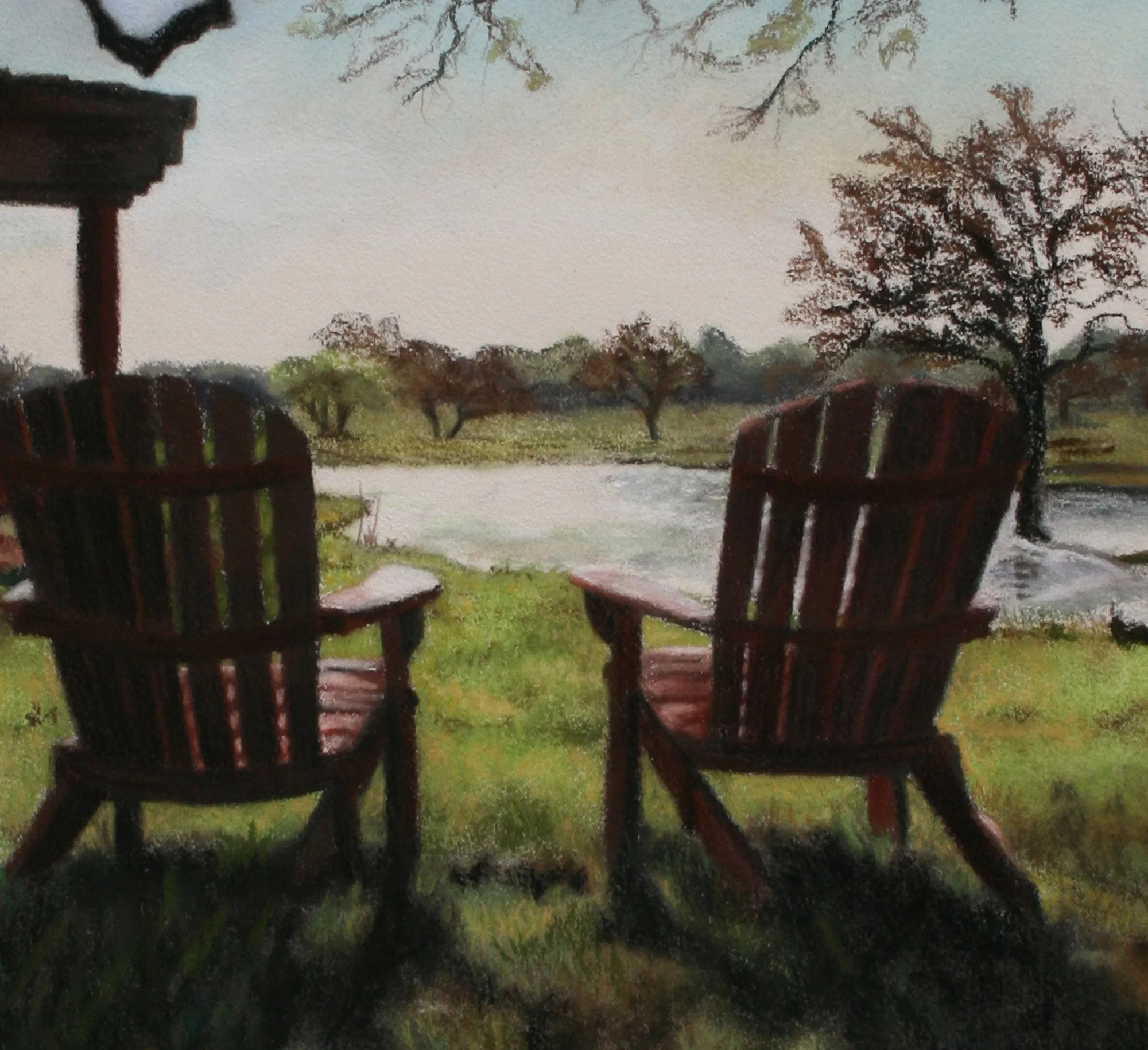 Morning Light at the Vineyard Florence Texas Fine Art PRINT