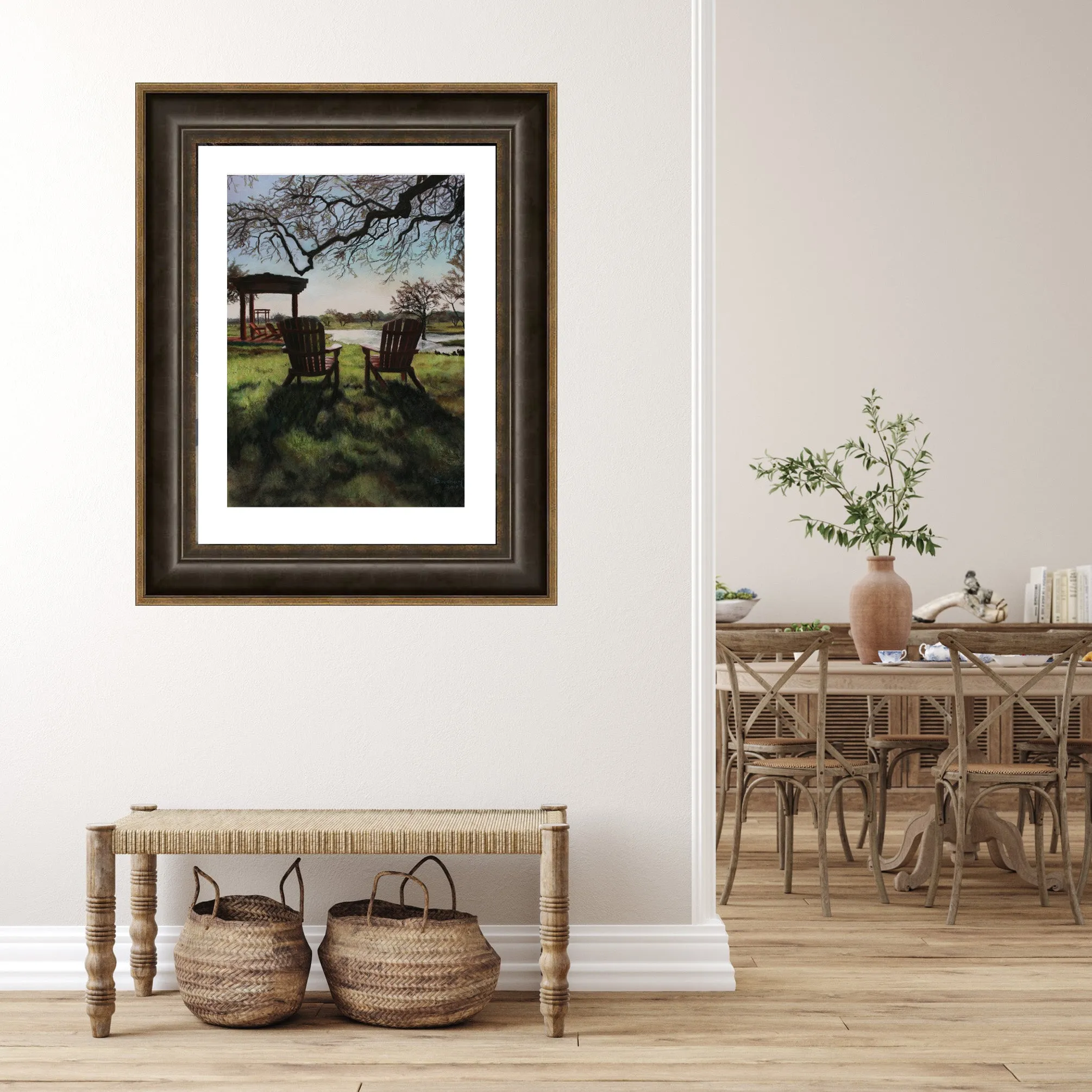 Morning Light at the Vineyard Florence Texas Fine Art PRINT