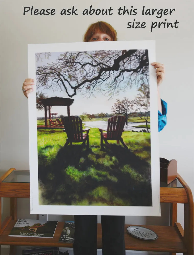 Morning Light at the Vineyard Florence Texas Fine Art PRINT