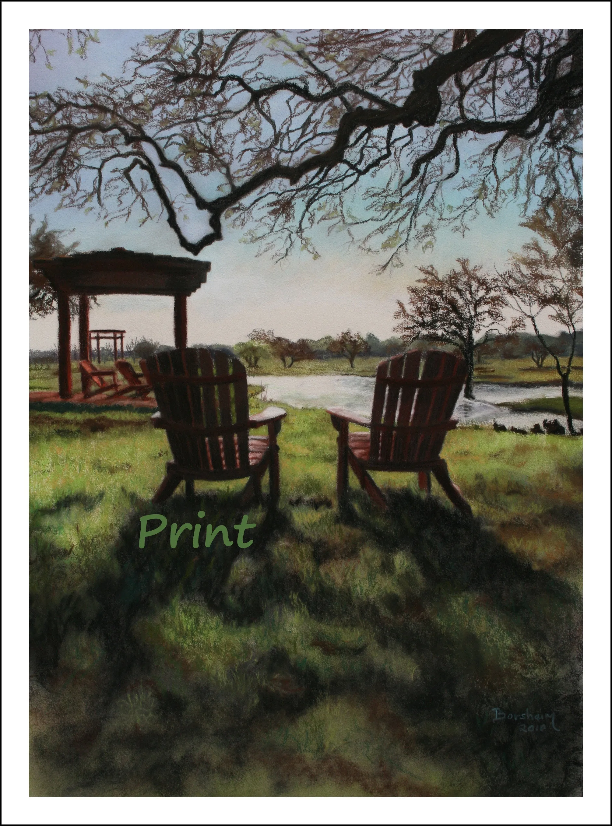 Morning Light at the Vineyard Florence Texas Fine Art PRINT