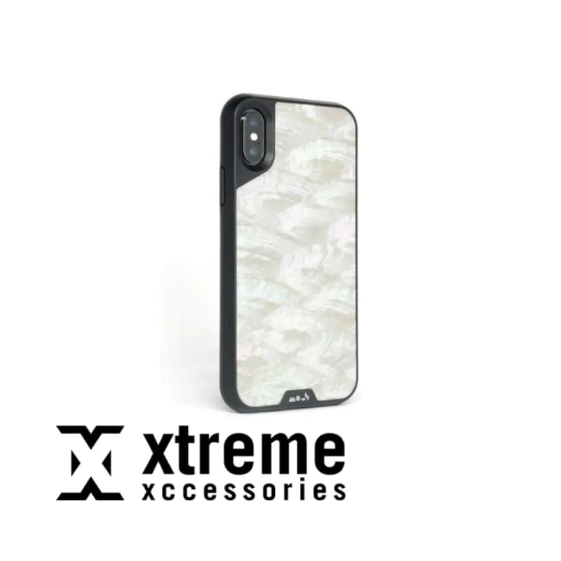 Mous Limitless 2.0 Case Sea Shell compatible with iPhone X screen protector included