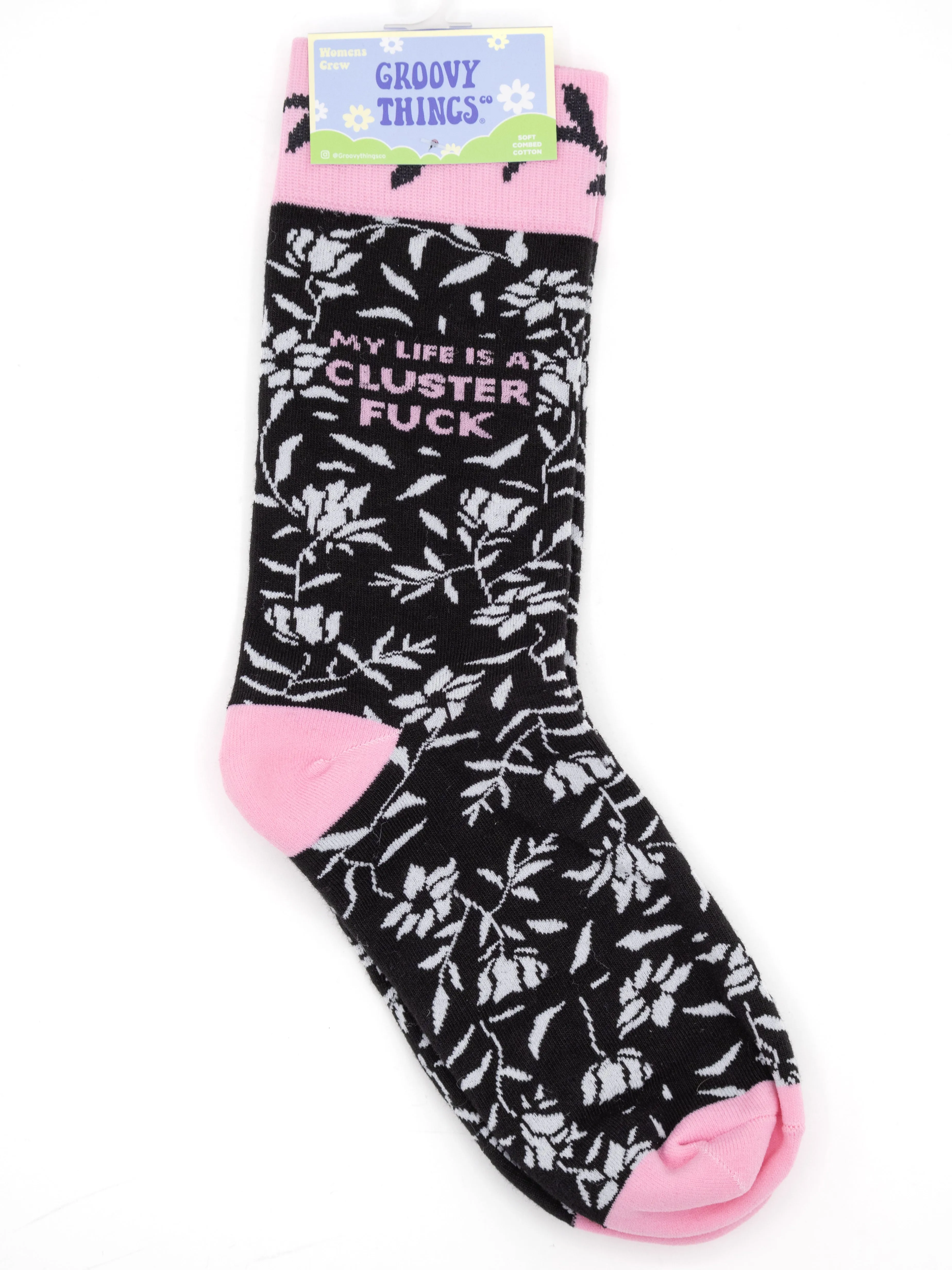 My Life is a Clusterfuck Women's Crew Sock