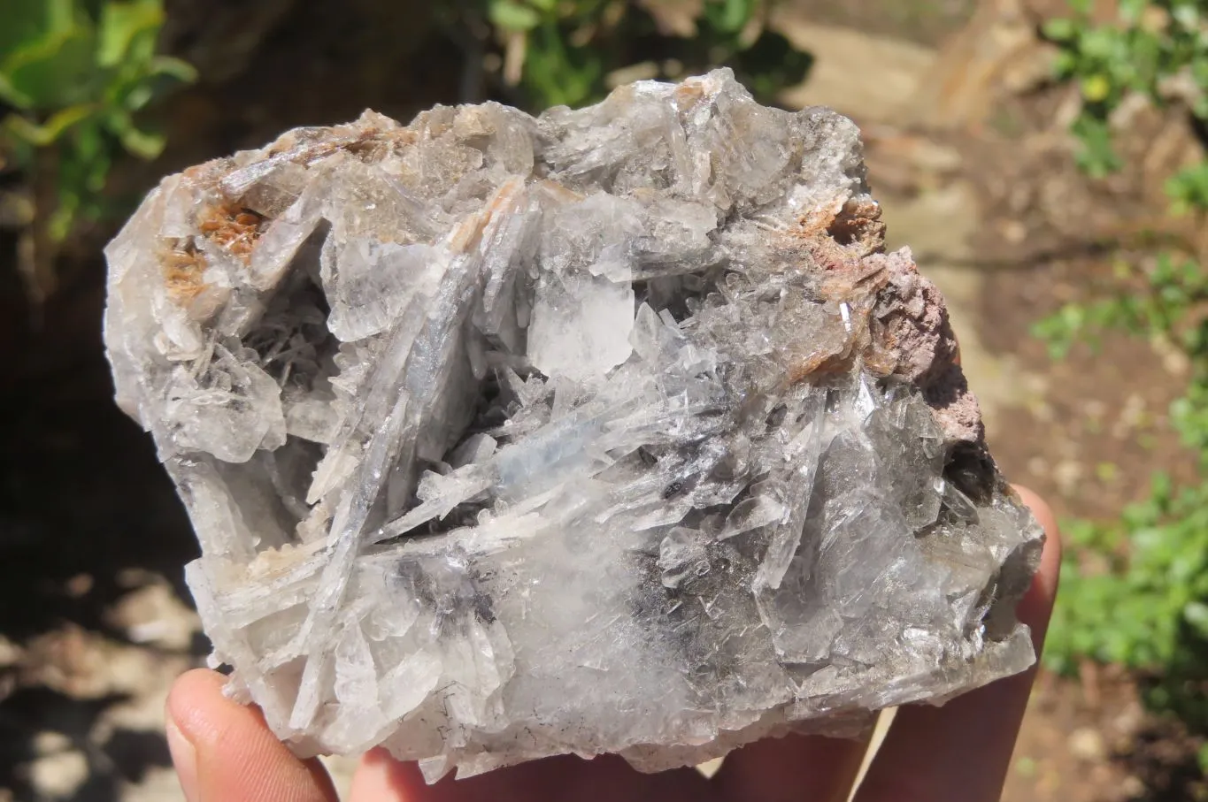 Natural Bladed Barite Specimens x 3 From Congo