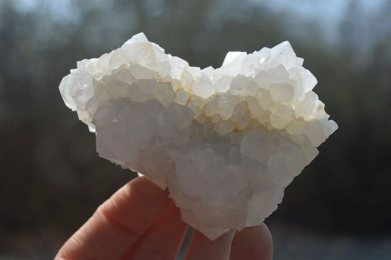 Natural Drusy Quartz Coated Calcite Pseudomorph Specimens x 6 From Lesotho