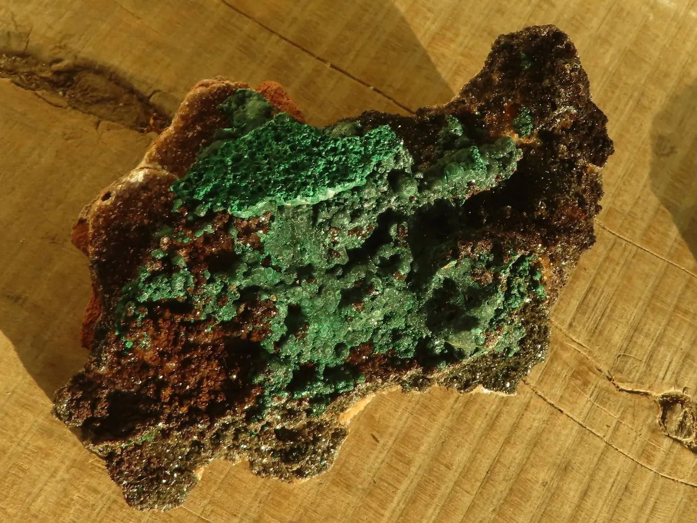 Natural Rare Ball Malachite On Drusy Quartz & Dolomite Specimen x 1 From Kambove, Congo