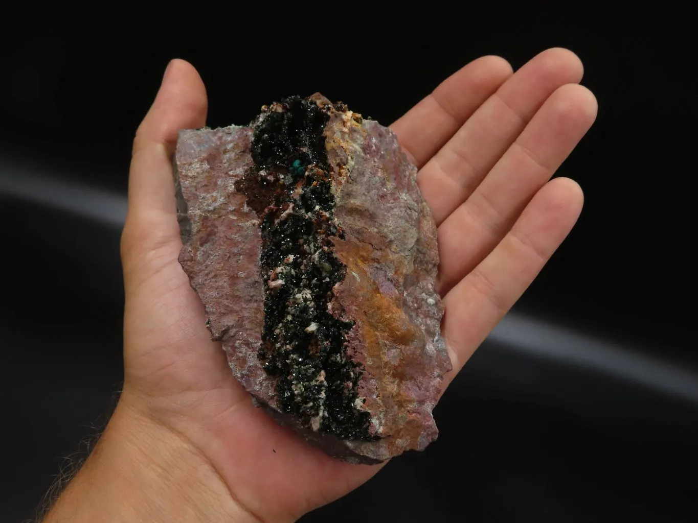 Natural Rare Copper Phosphate Libethenite On Dolomite Clusters x 3 From Shituru, Congo