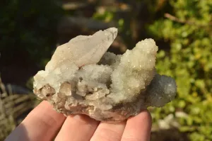 Natural Rare Hollow "Snow" Quartz Specimens (Some With Dog Tooth Calcite Crystals) x 24 From Albert's Mountain, Lesotho