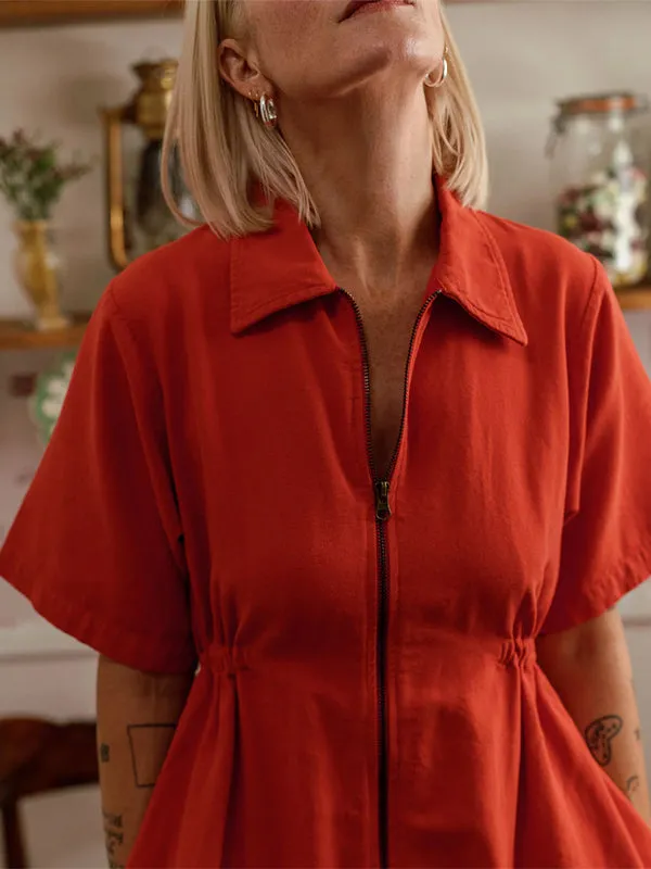 Noble Adult Utility Dress: Paprika