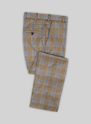 Noble Alonso Beige Wool Silk Linen Pants