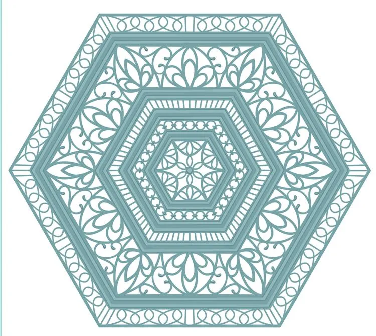 Noble Collection Lavish Accented Hexagons Die