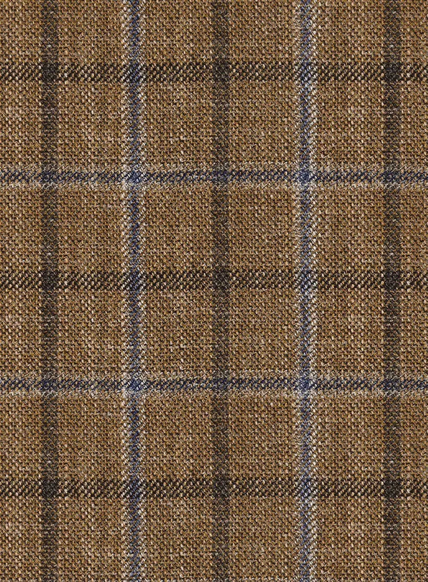 Noble Giancarlo Brown Wool Silk Linen Jacket