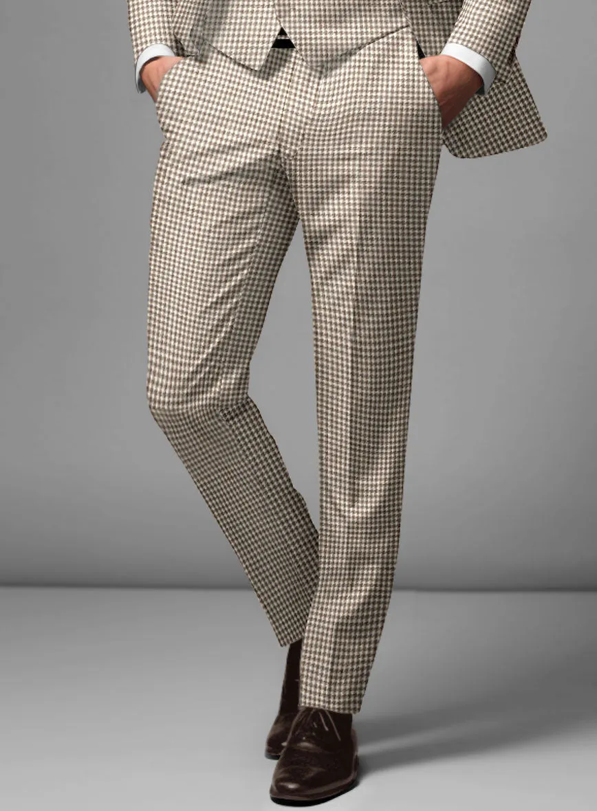 Noble Jaime Houndstooth Wool Silk Linen Suit