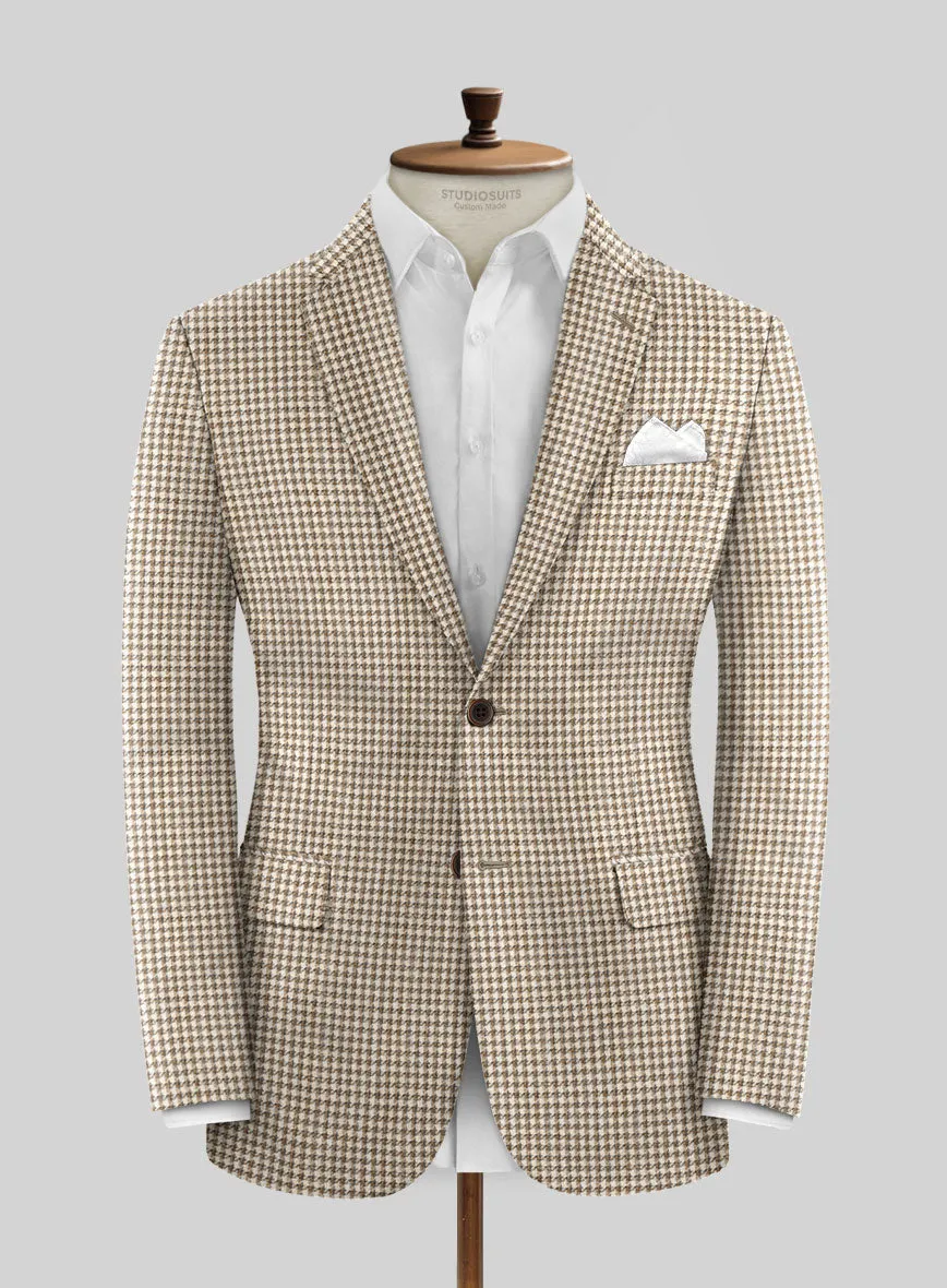 Noble Jaime Houndstooth Wool Silk Linen Suit