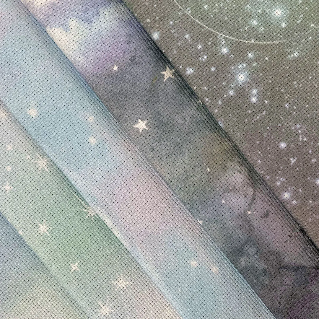 Northern Lites Printed Cross Stitch Aida Fabric