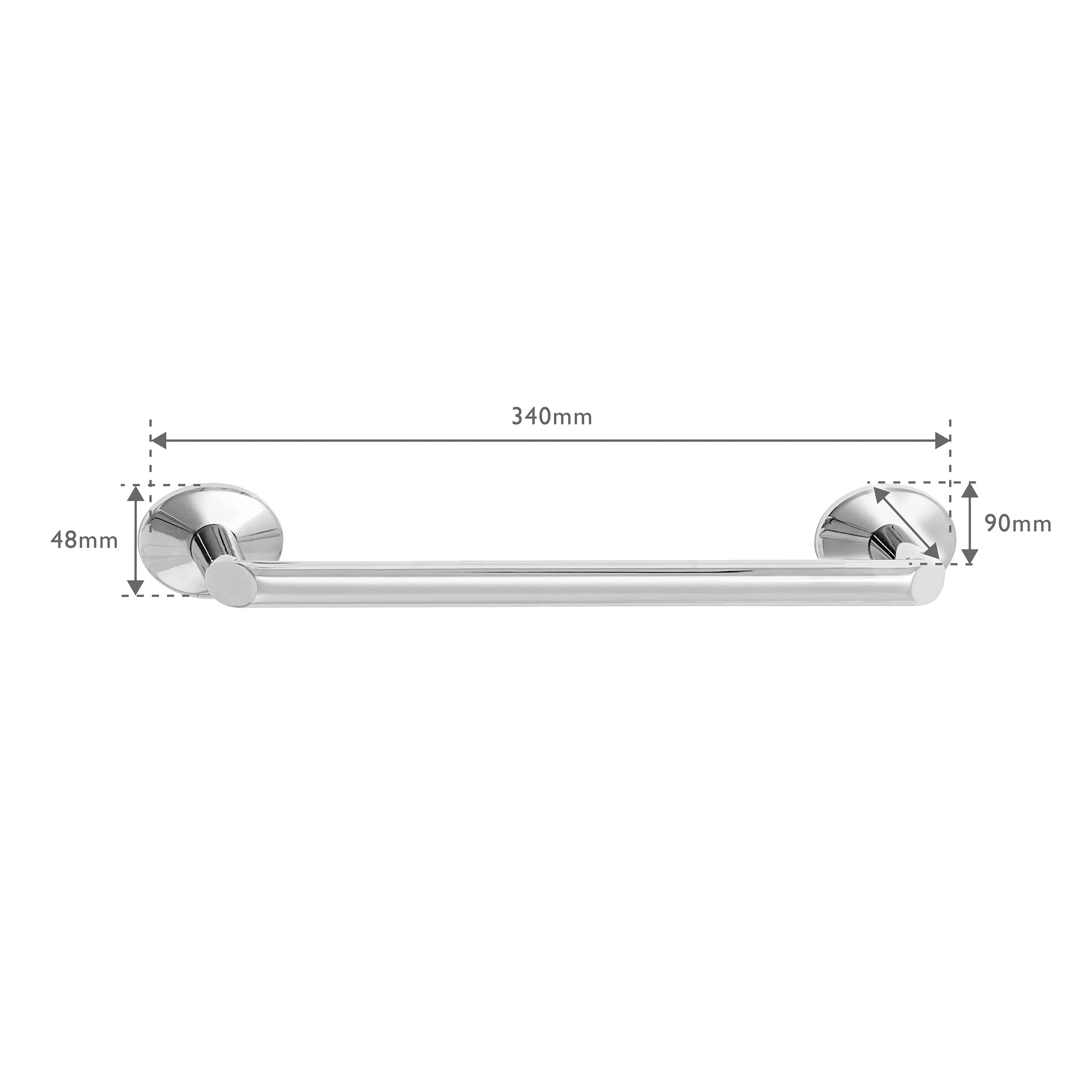 Oblique Towel Rail Short