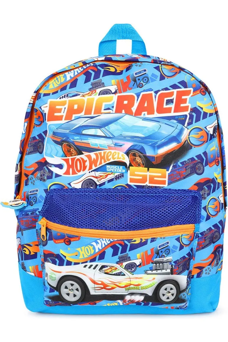 Official Hot Wheels Epic Race, Children's Backpack, Kids Backpack, Schoolbag, Rucksack