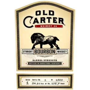 Old Carter Barrel Strength Bourbon Batch #1