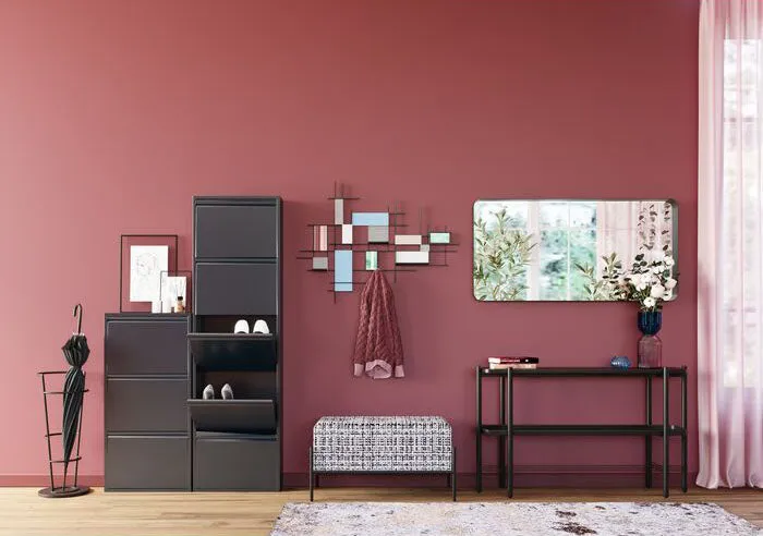 Ombra Soft Black Rectangular Mirror