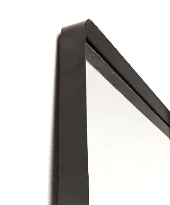Ombra Soft Black Rectangular Mirror