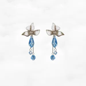 Orchid Swarovski Drop Earrings