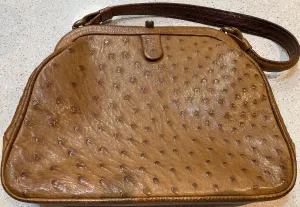Ostrich Leather Vintage Handbag