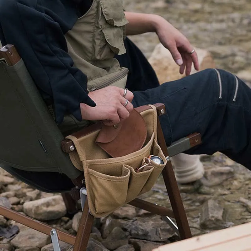 Outdoor Camping Chair Armrest Hanging Side Bag Multifunctional Storage Bag