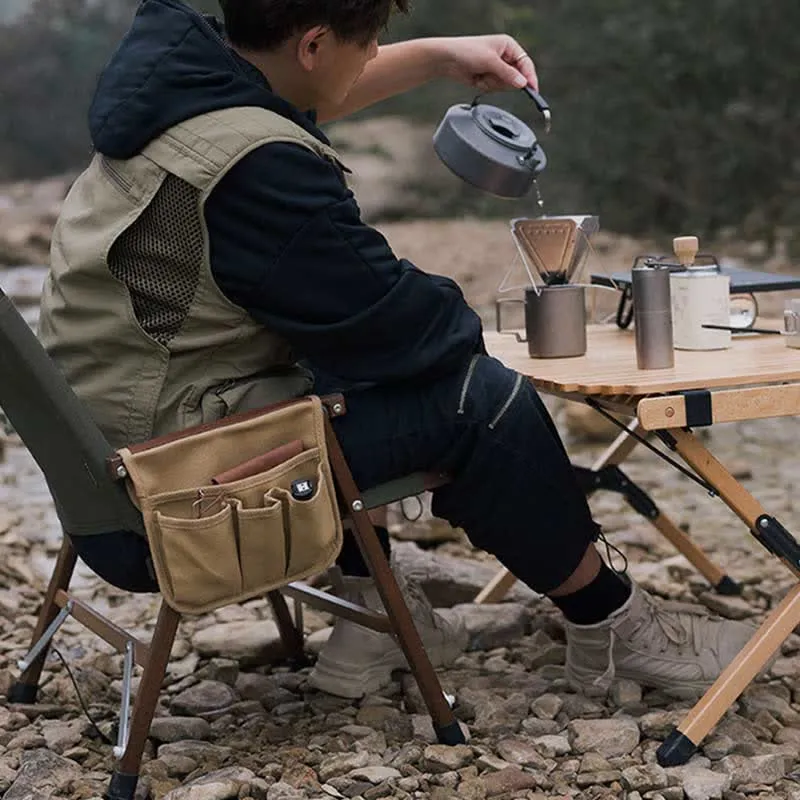 Outdoor Camping Chair Armrest Hanging Side Bag Multifunctional Storage Bag