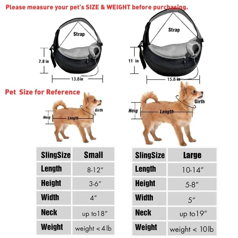 Outdoor Travel Mesh Oxford  Pet Puppy Carrier Shoulder Bag