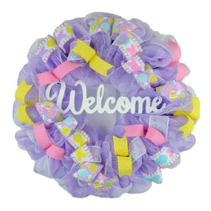 Pastel Easter Wreaths for Decoration - Welcome Front Door Decor
