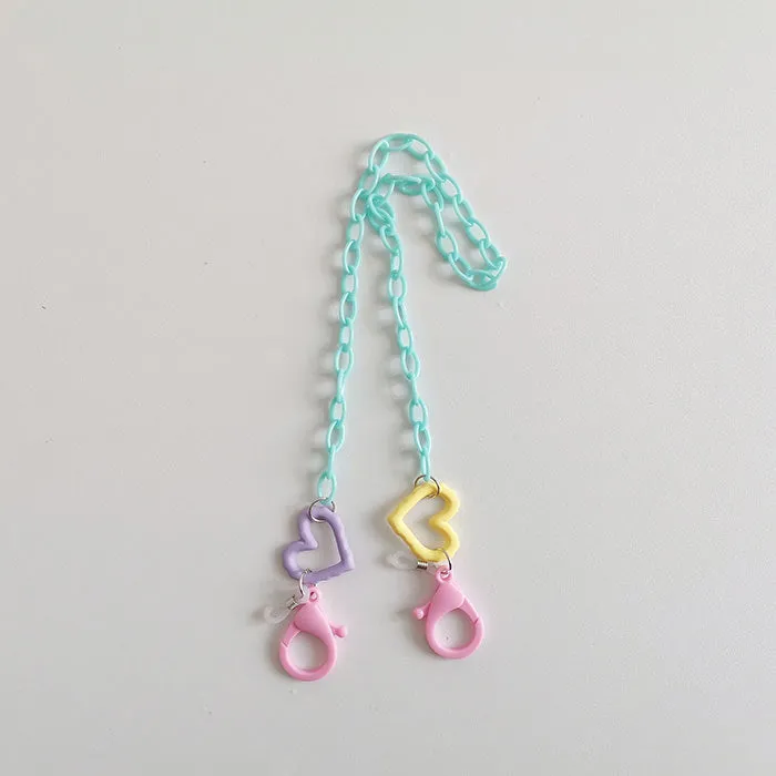 Pastel Face Mask Holder Chain