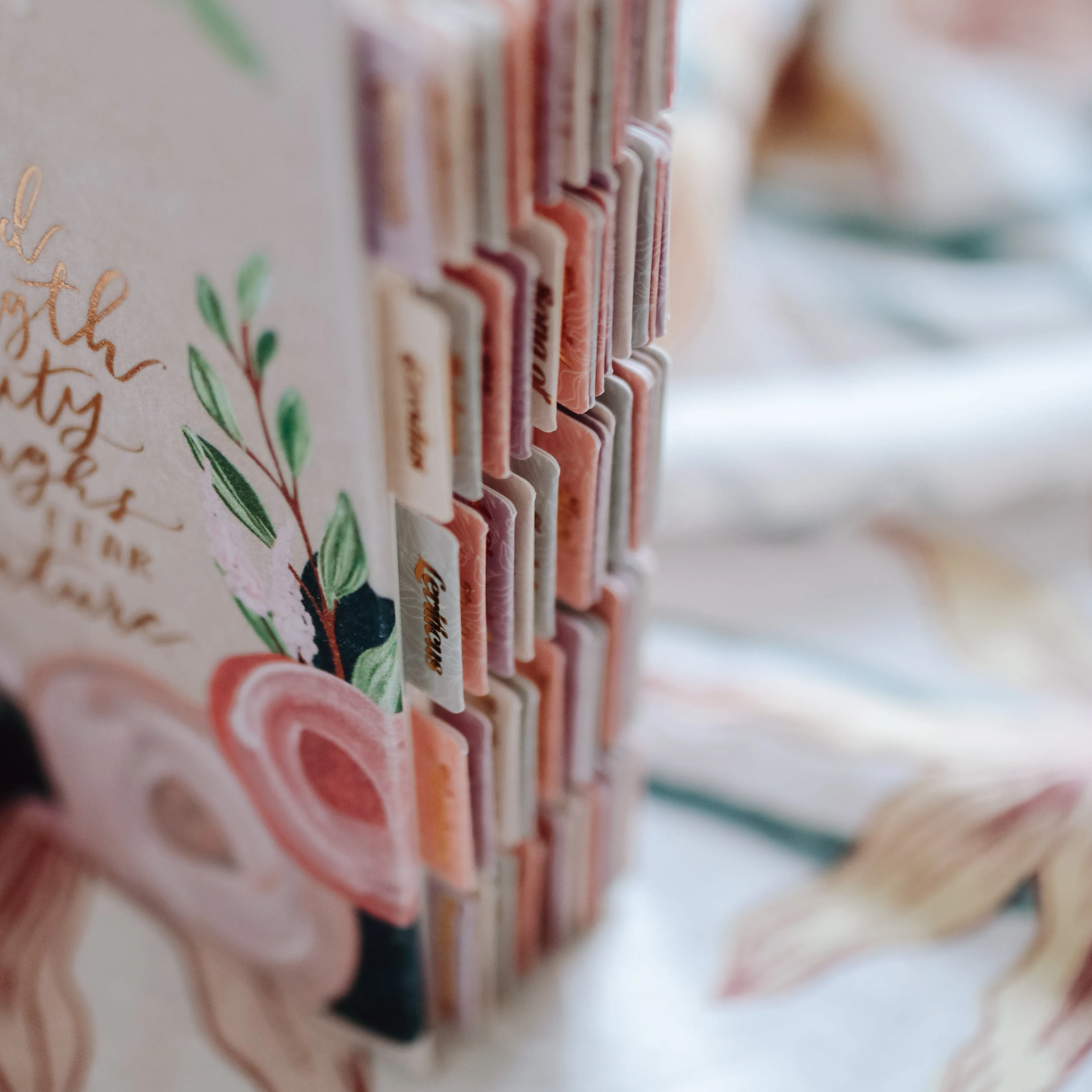 Pastel Floral Bible Tabs