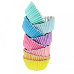 Pastel Foil Baking Cups - 100 Pkt