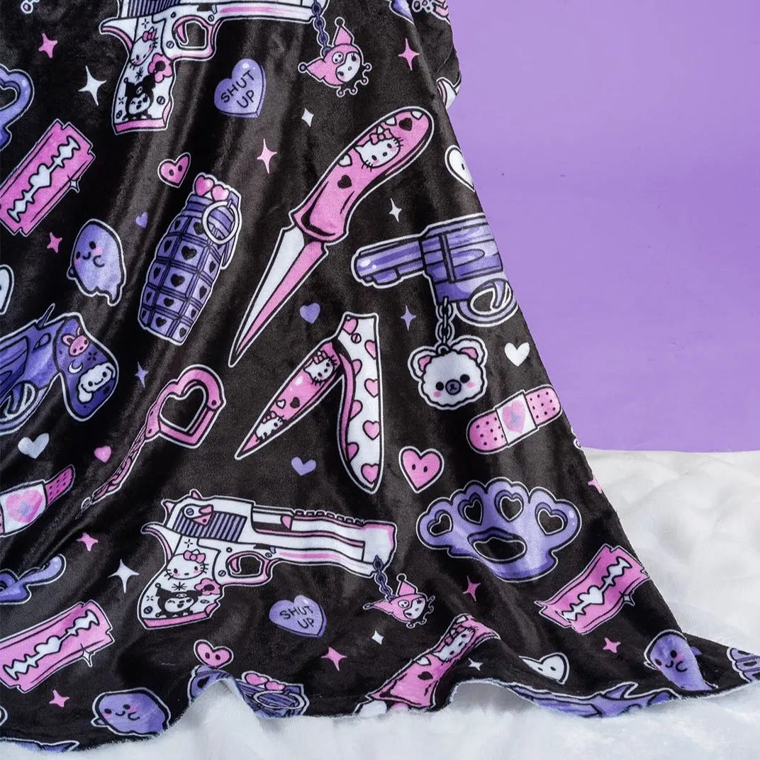 Pastel Goth Weapons Velvet Blanket