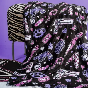 Pastel Goth Weapons Velvet Blanket
