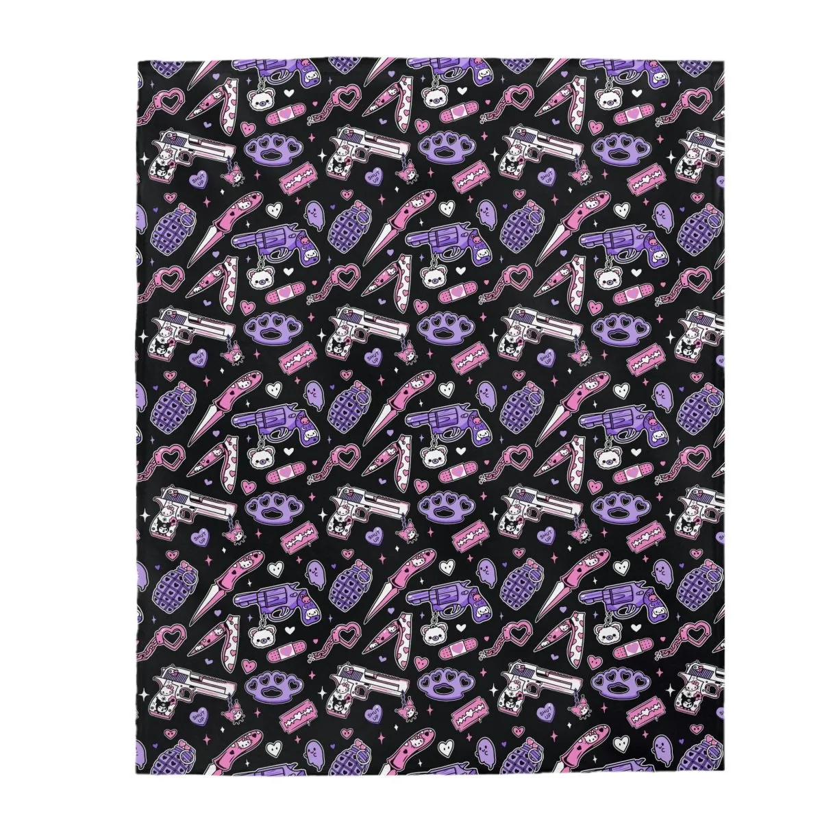 Pastel Goth Weapons Velvet Blanket
