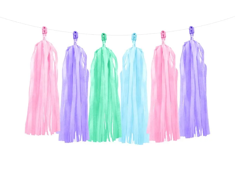 Pastel Mermaid Tassel Garland