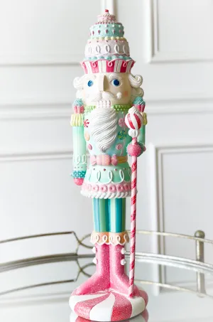 Pastel Peppermint Resin Nutcracker