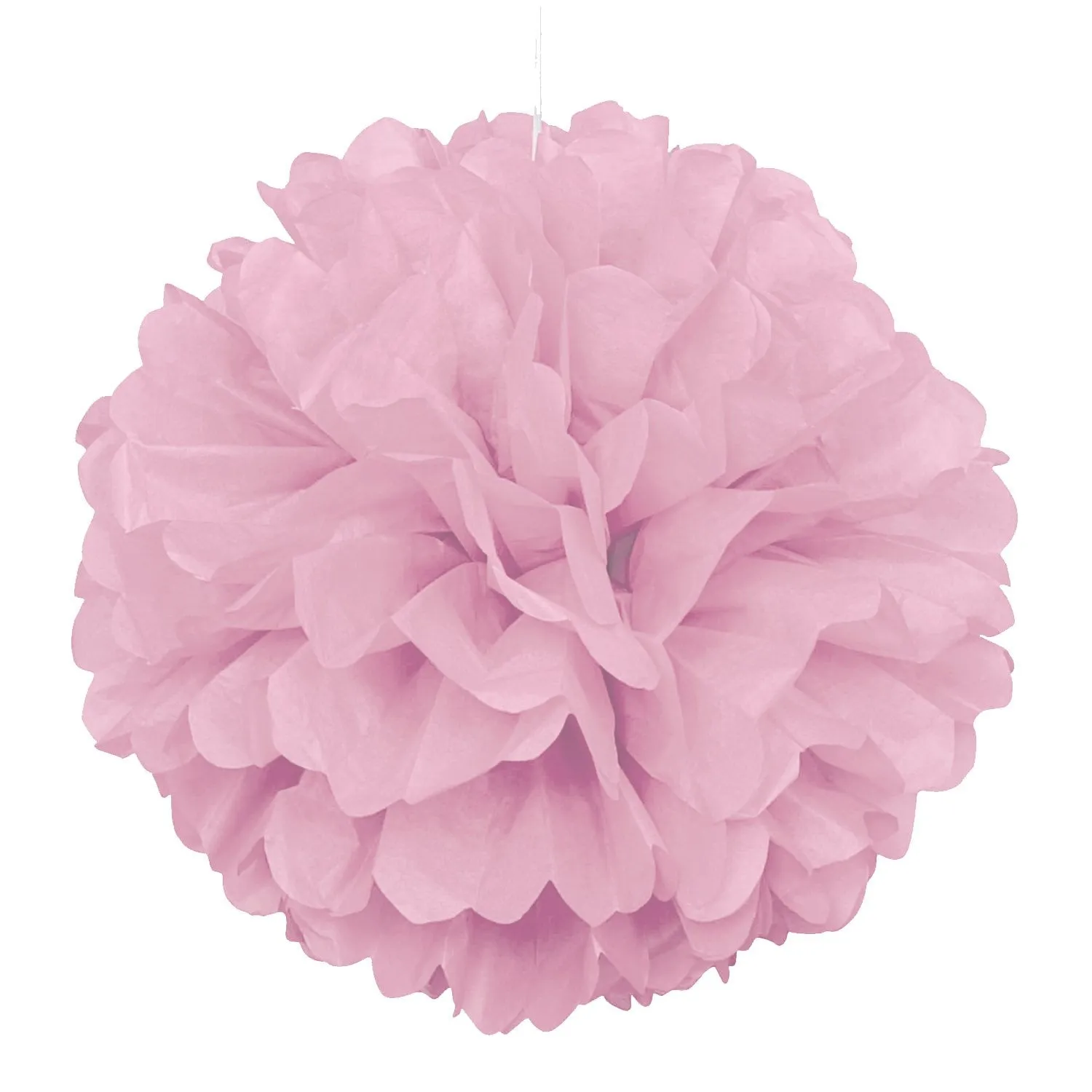 Pastel Pink Puff Decoration 40cm