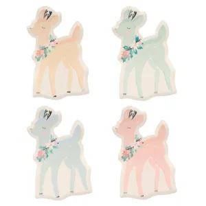 Pastel Reindeer Plates (8 pack)