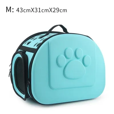 Paw Pattern Dog Cat Carrier Bag