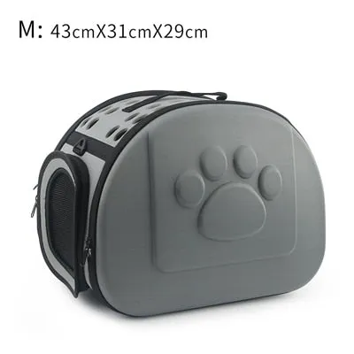 Paw Pattern Dog Cat Carrier Bag