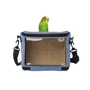 PAWS ASIA Factory Foldable Breathable Transparent Small Animal Travel Canary Bird Carrier Bag Hamster