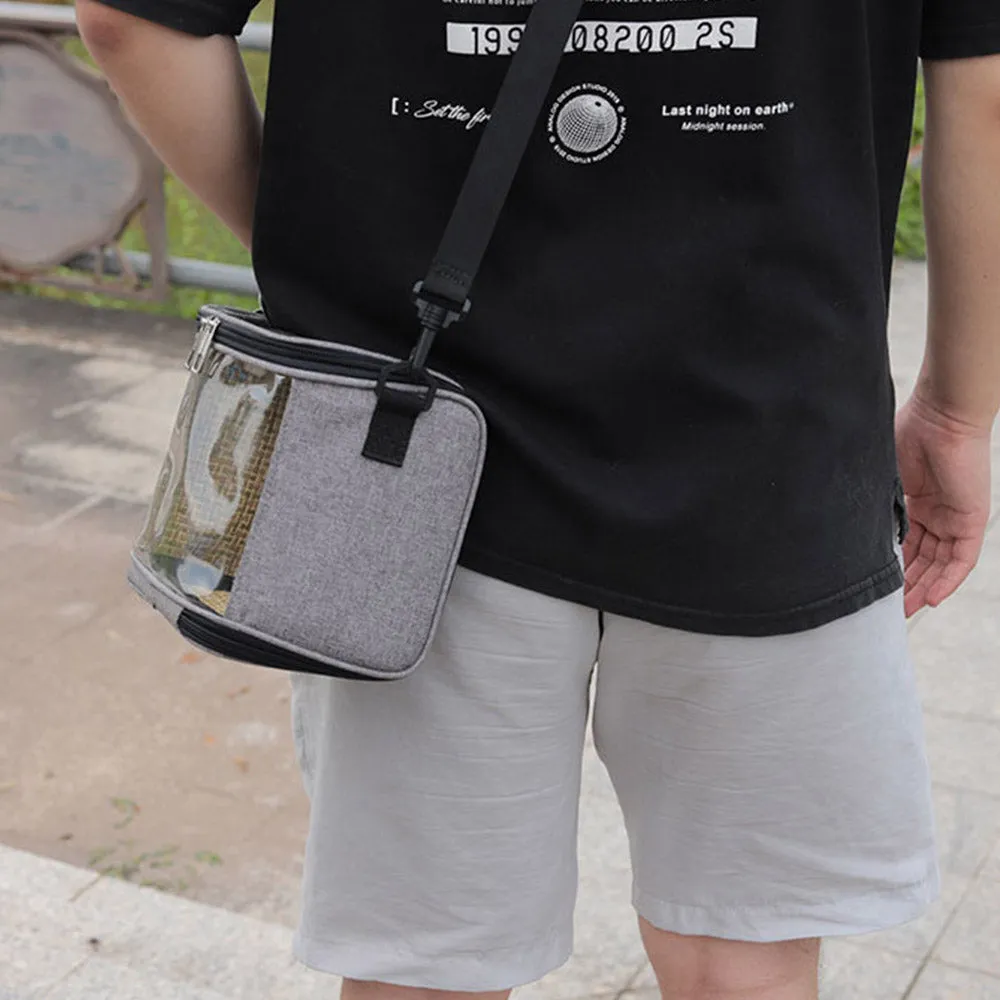 PAWS ASIA Factory Foldable Breathable Transparent Small Animal Travel Canary Bird Carrier Bag Hamster